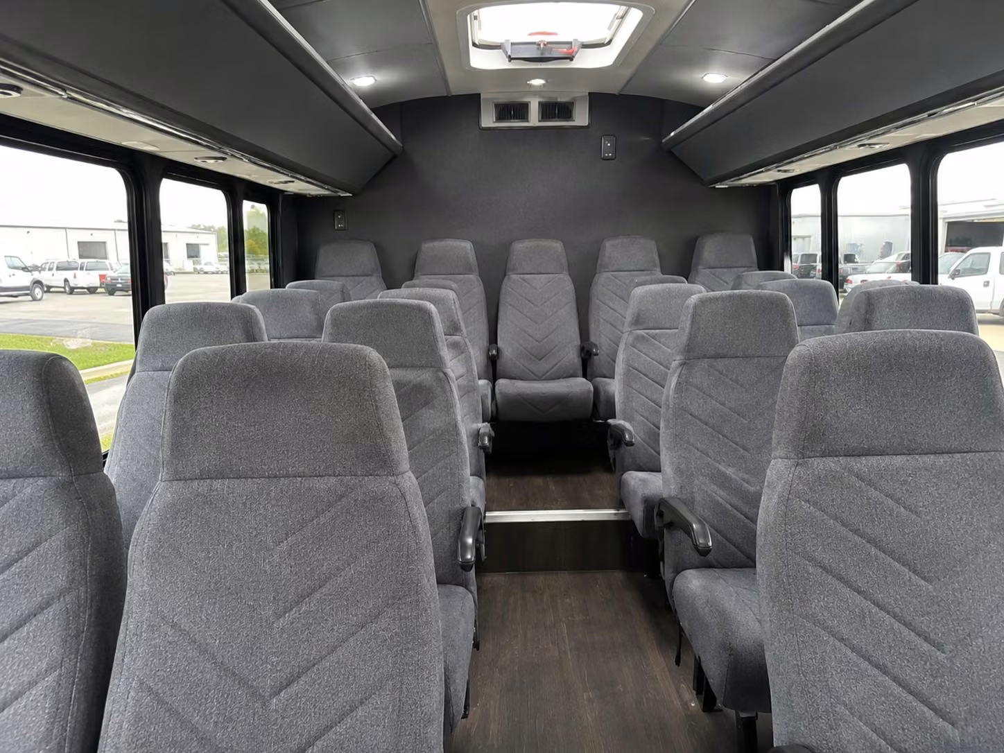15 passenger minibus interior