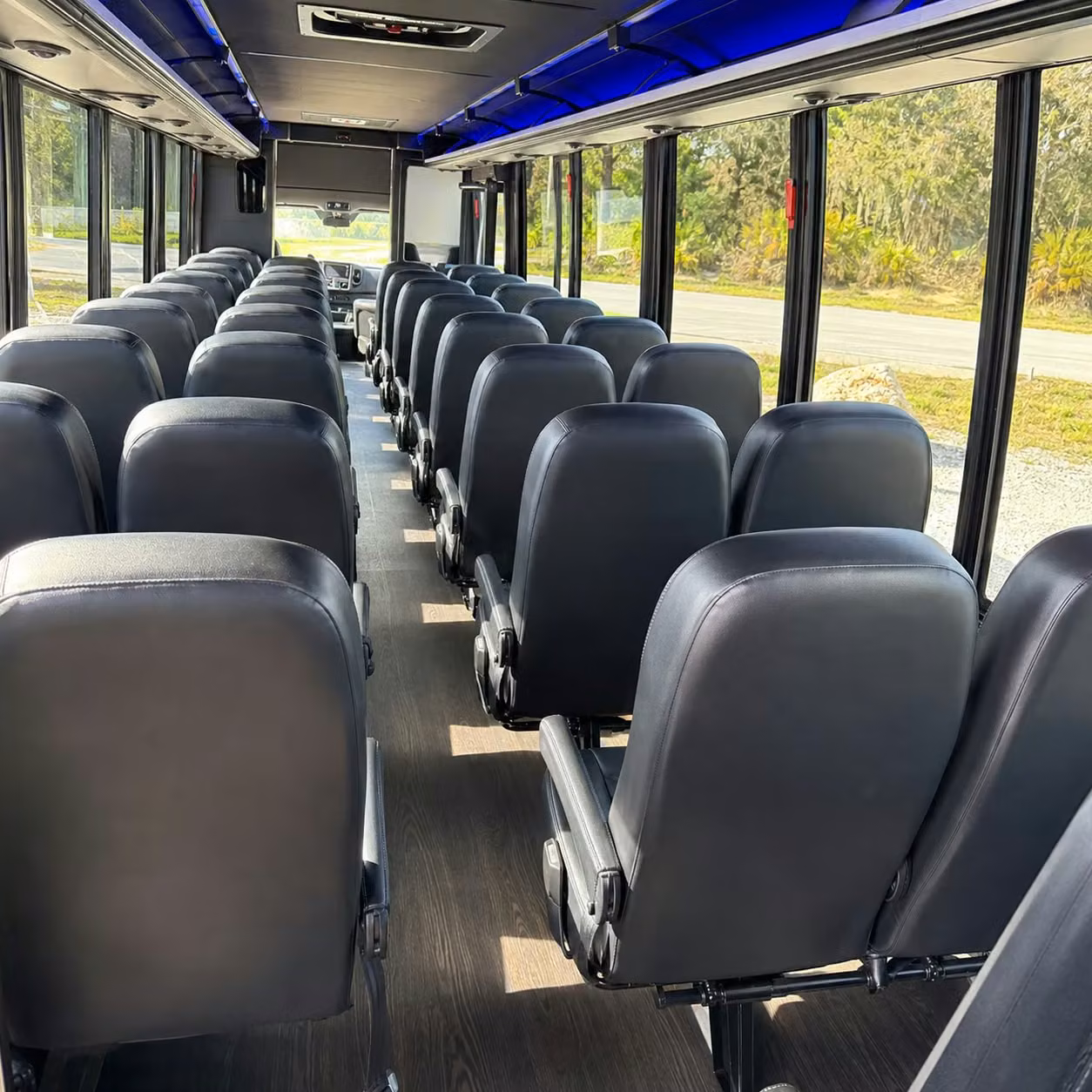 30 passenger minibus inside