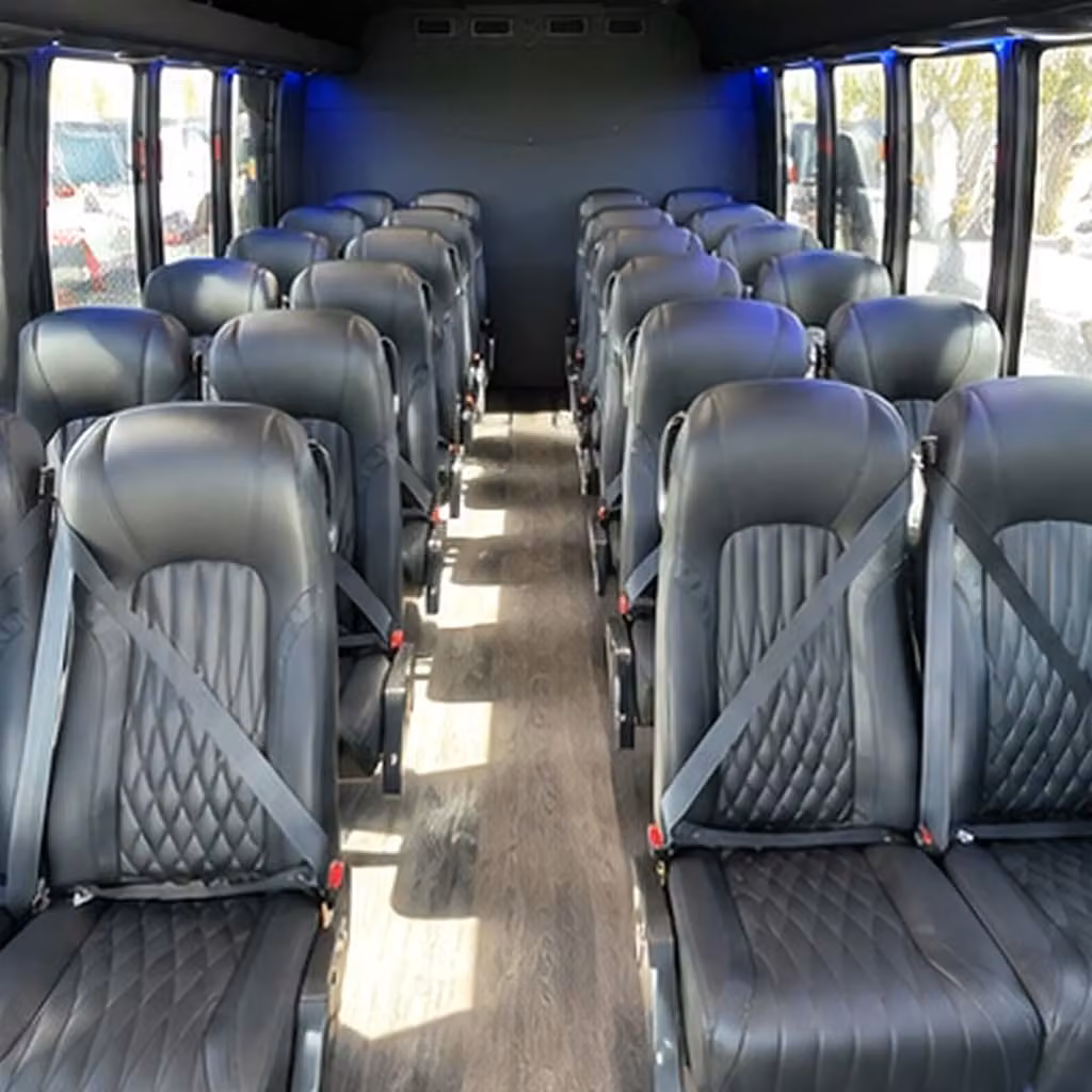 35 passenger minibus inside