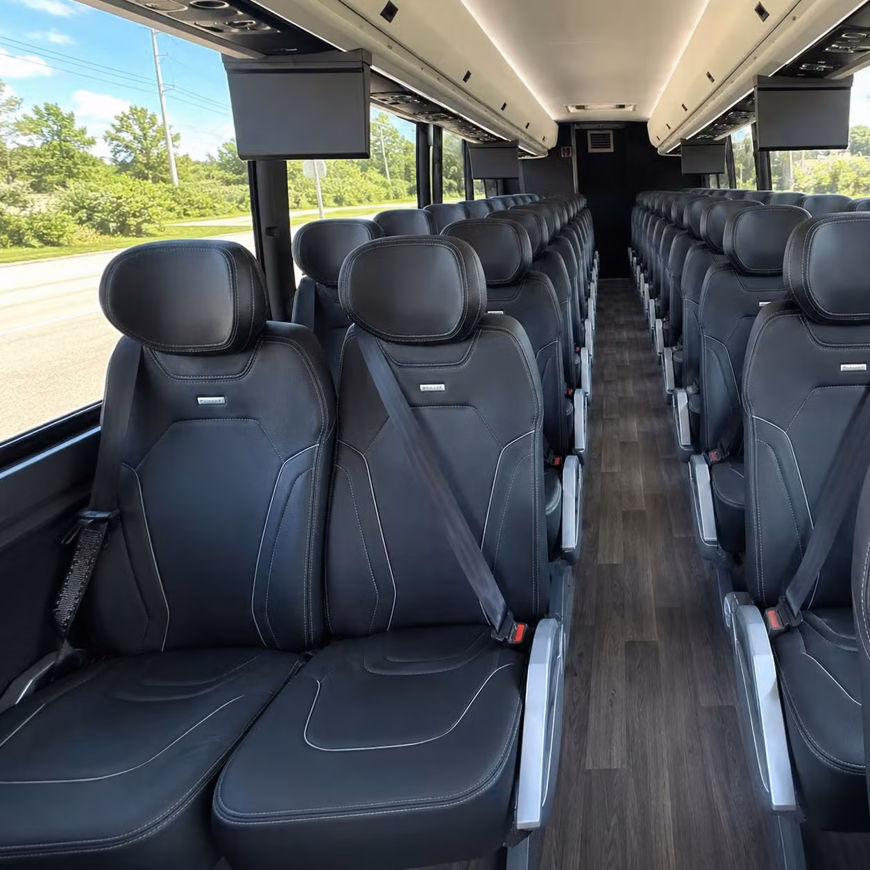 pittsburgh charter bus interior