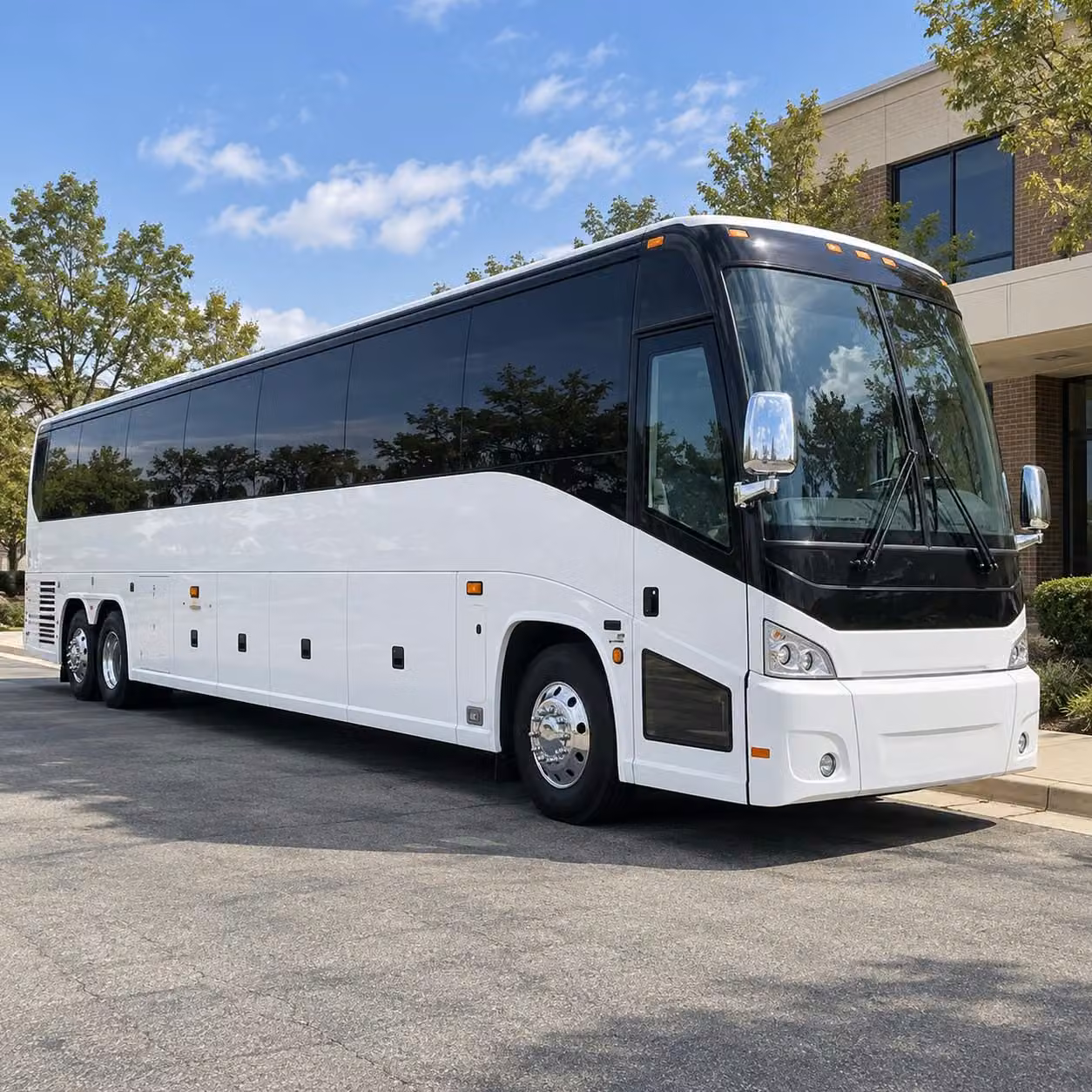pittsburgh charter bus rental exterior
