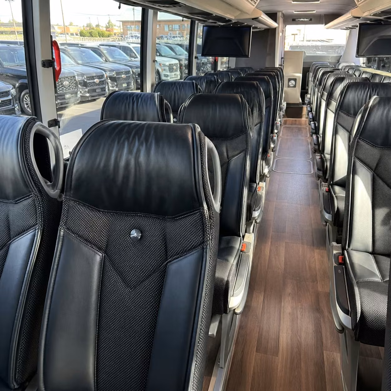 pittsburgh charter bus rental inside